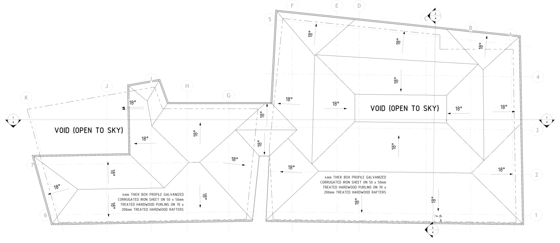 Roof Plan — Mombasa Old Town Swahili Conservation, Old Town Mombasa
