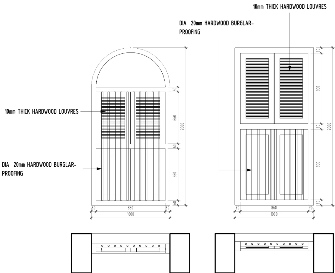Window designs — Mombasa Old Town Swahili Conservation, Old Town Mombasa