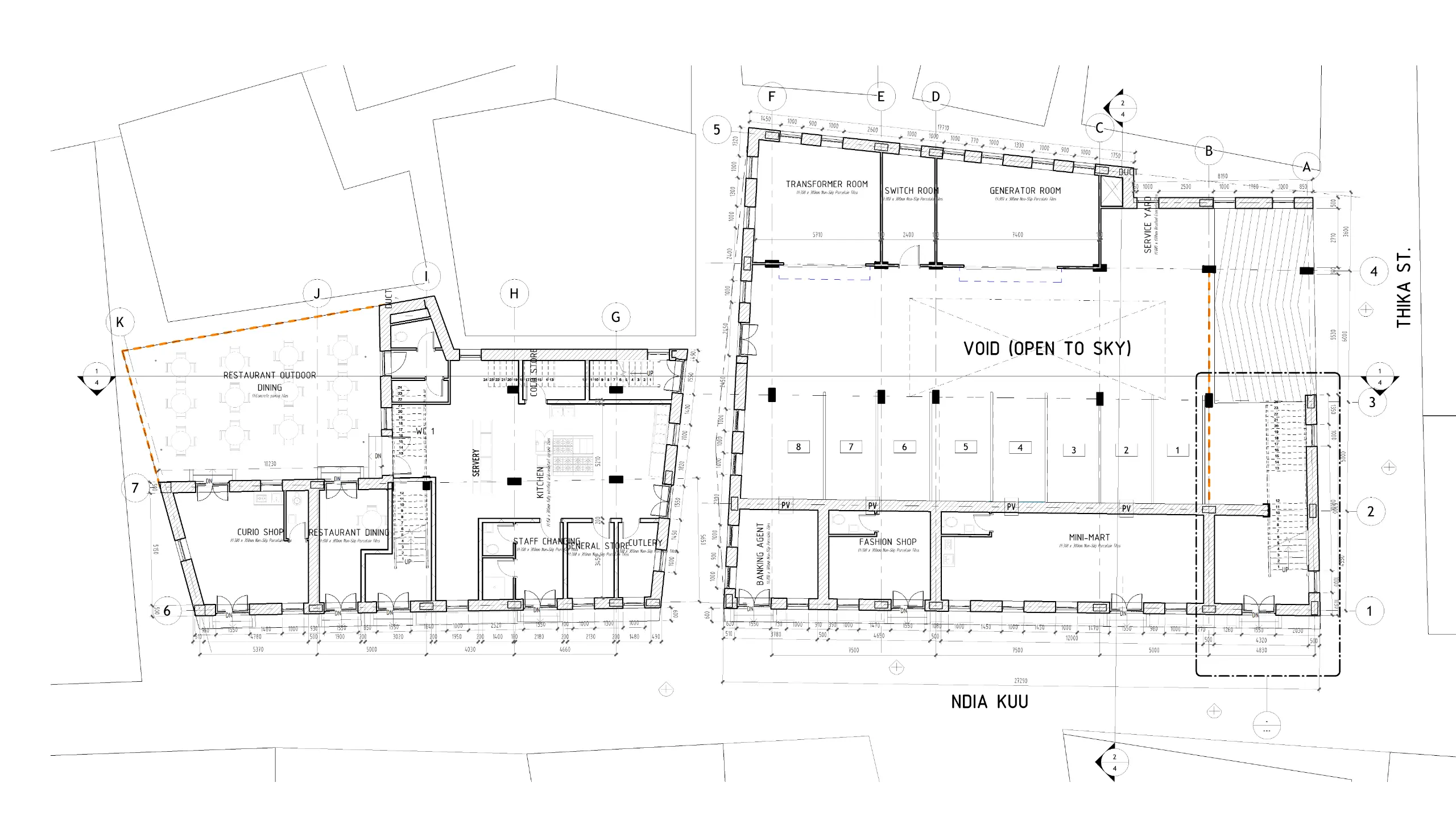 Ground Floor Plan — Mombasa Old Town Swahili Conservation, Old Town Mombasa