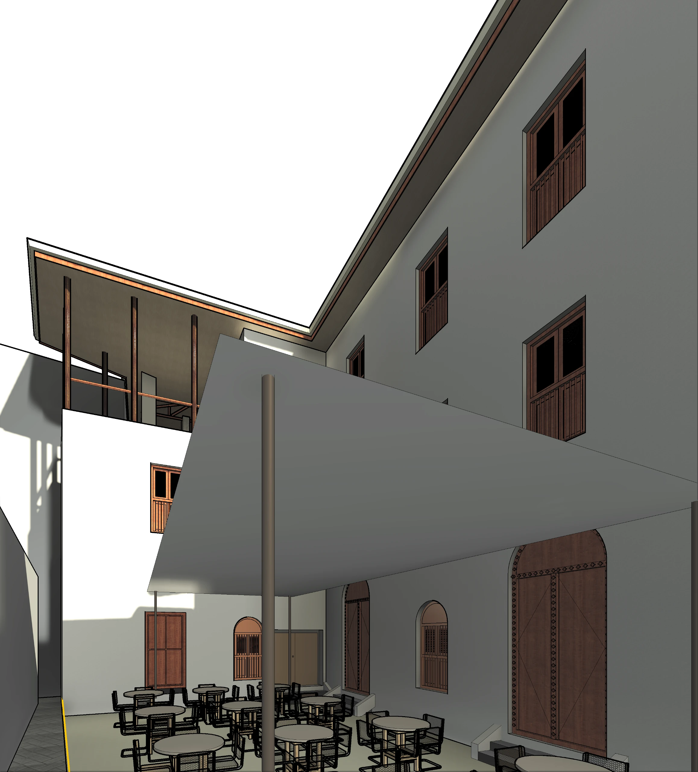 View of Outdoor Restaurant — Mombasa Old Town Swahili Conservation, Old Town Mombasa