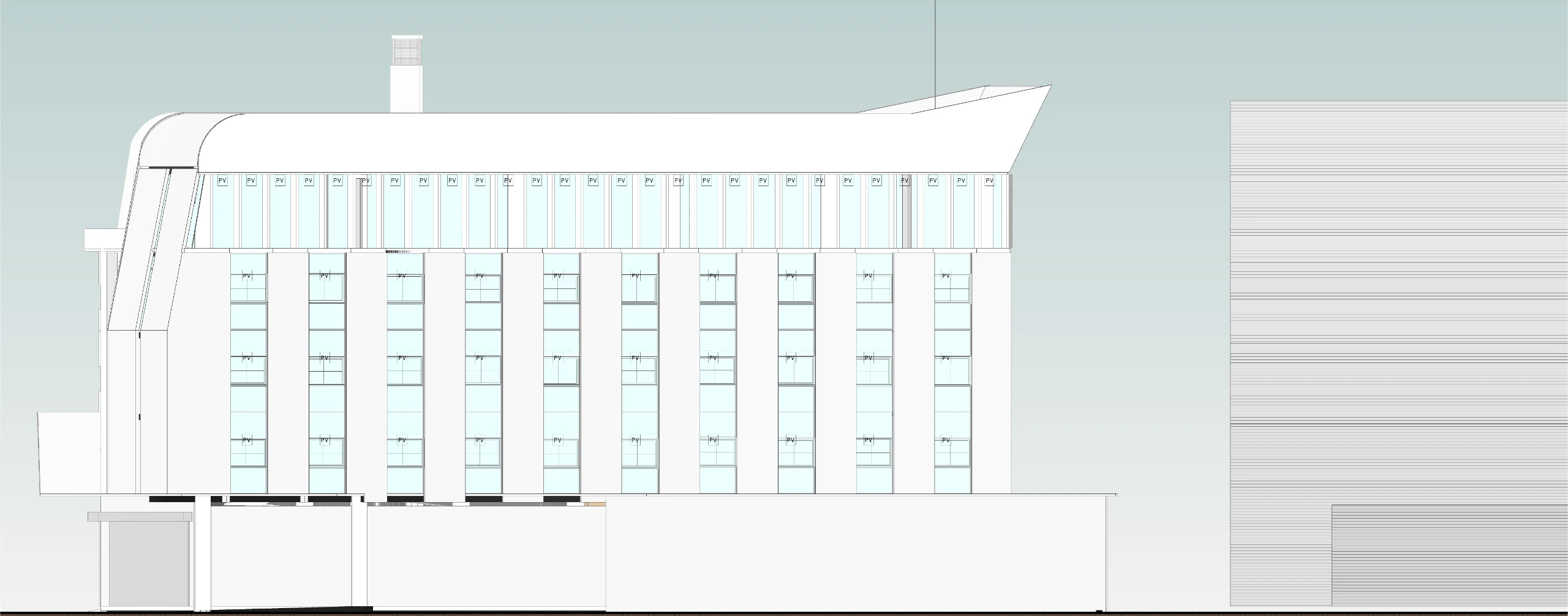 Market Street Elevation — City Market Performing Arts Centre, City Market, Nairobi CBD