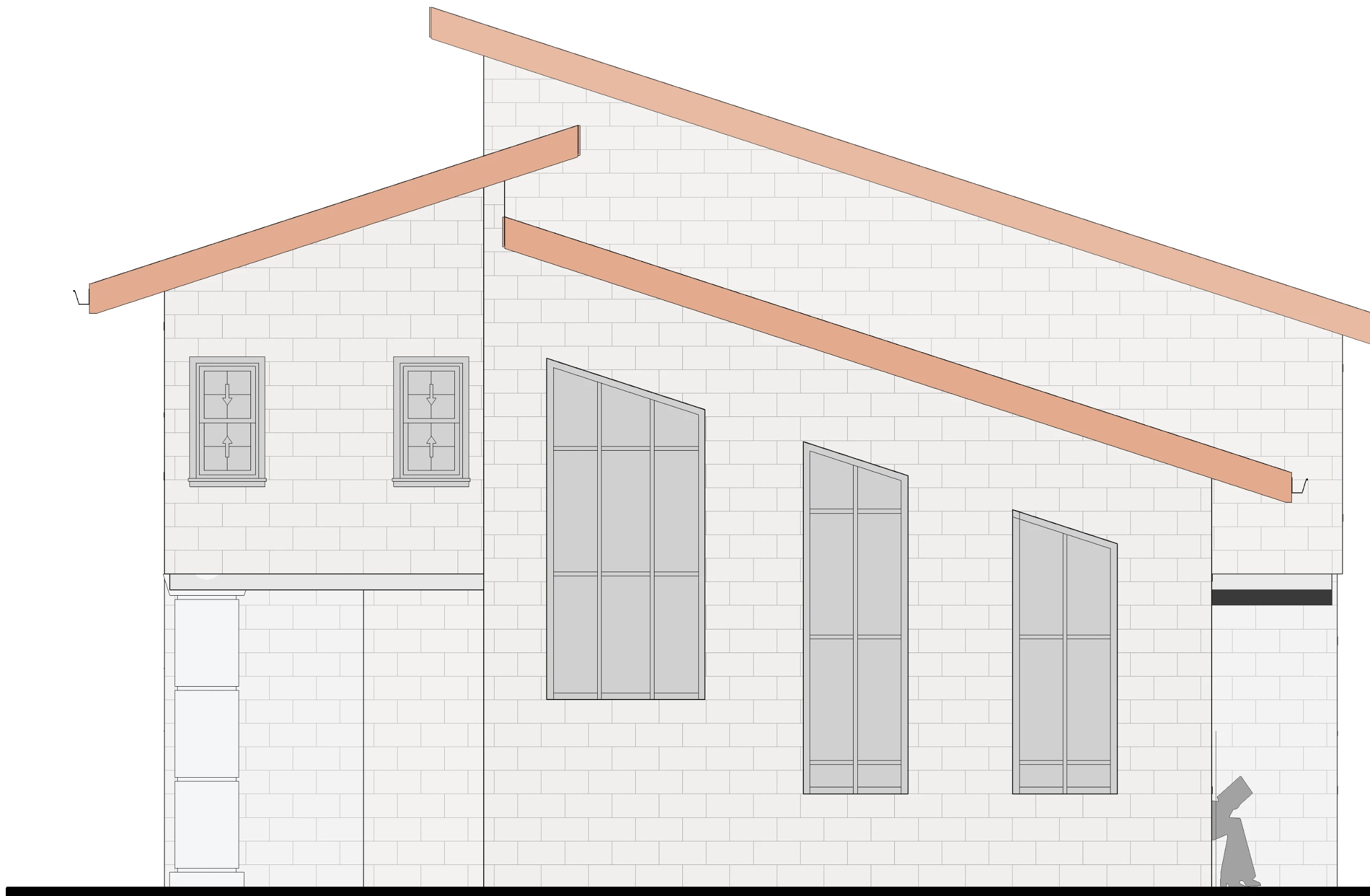 East Elevation — Gated Residential Community, Mamlaka Road