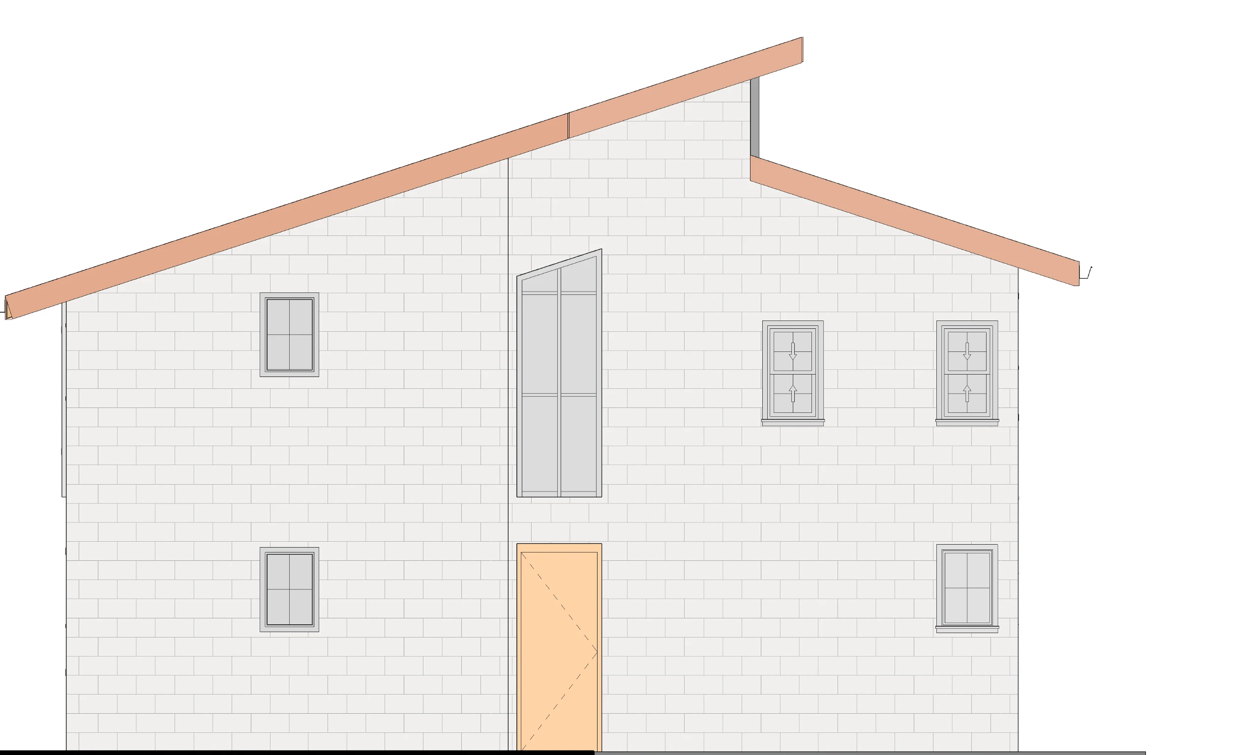 West Elevation — Gated Residential Community, Mamlaka Road