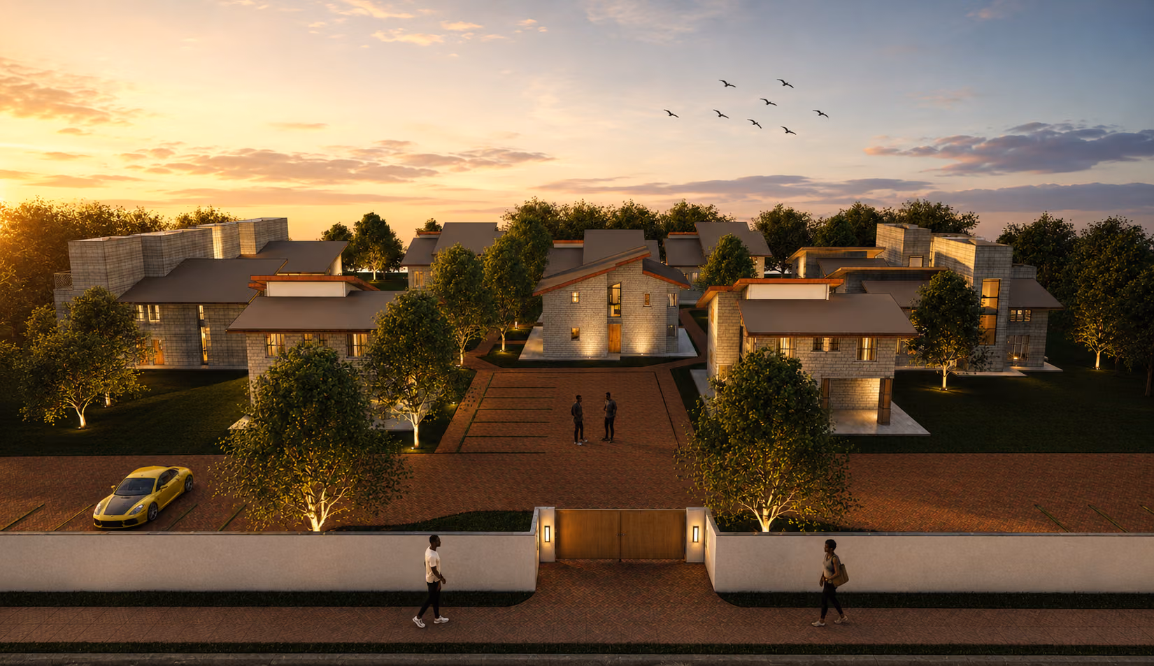 3D impression 1 — Gated Residential Community, Mamlaka Road