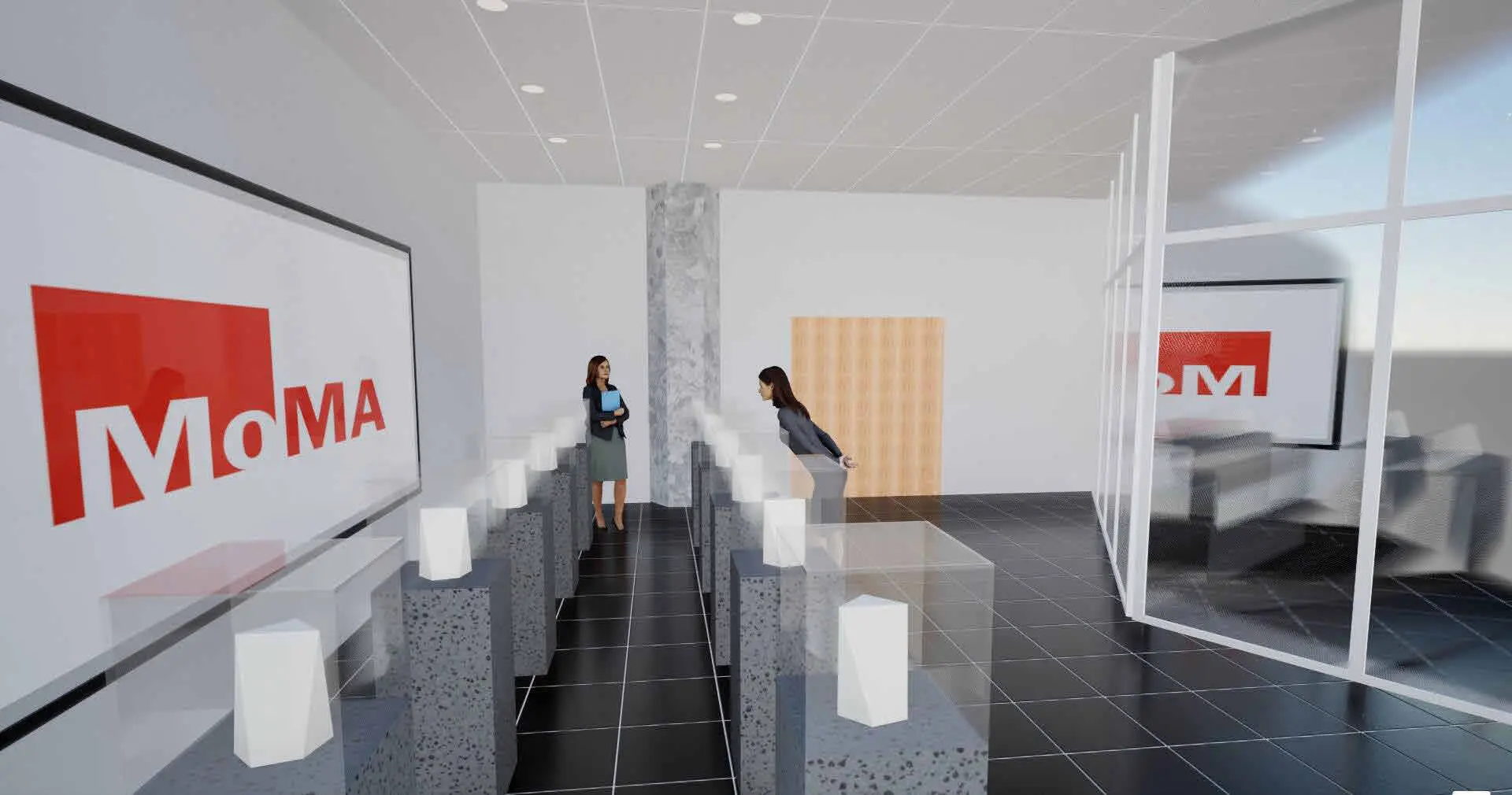 MoMA art gallery view 3 — Interior Remodeling - JKUAT Tower, Nairobi