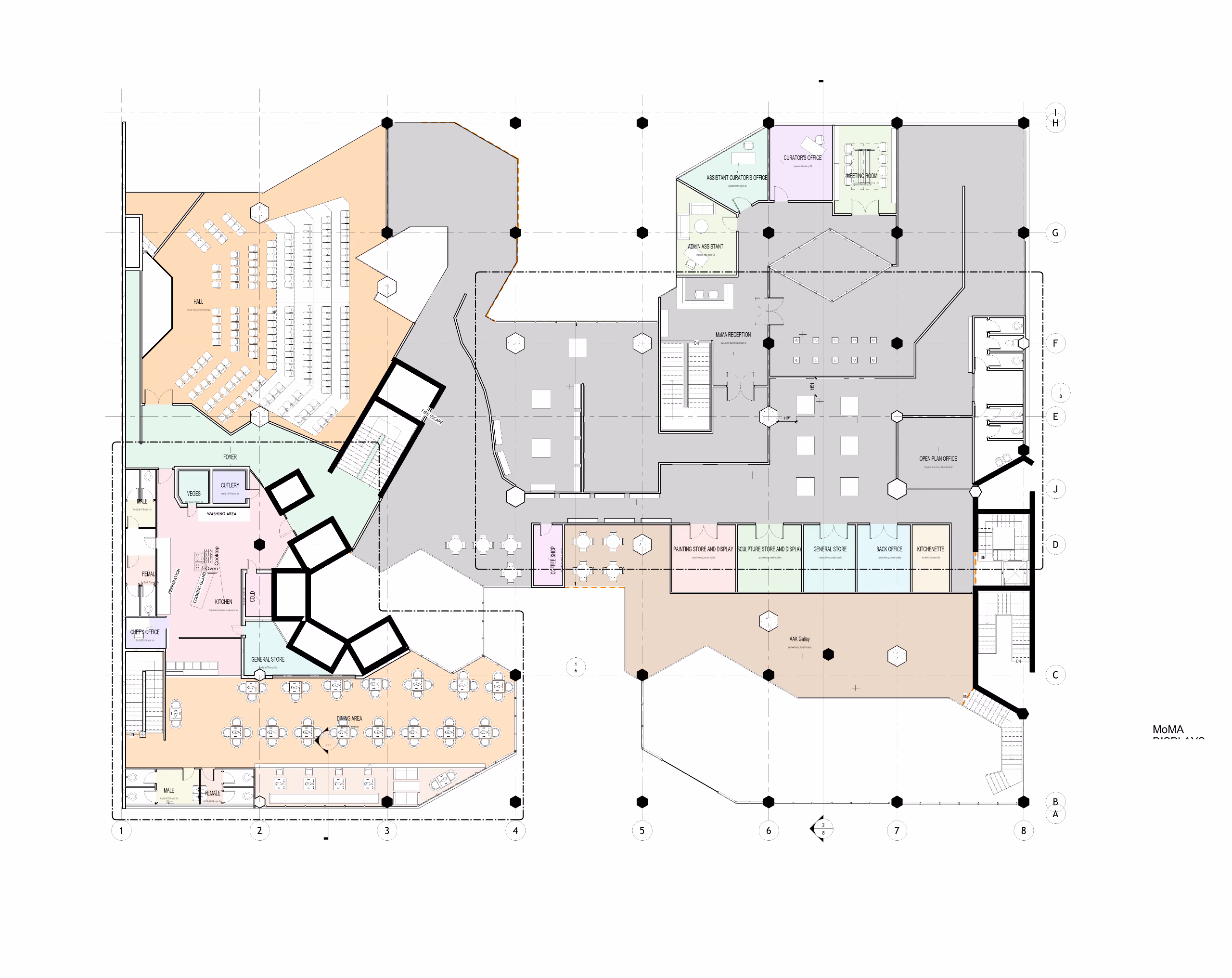 Mezzanine layout — Interior Remodeling - JKUAT Tower, Nairobi
