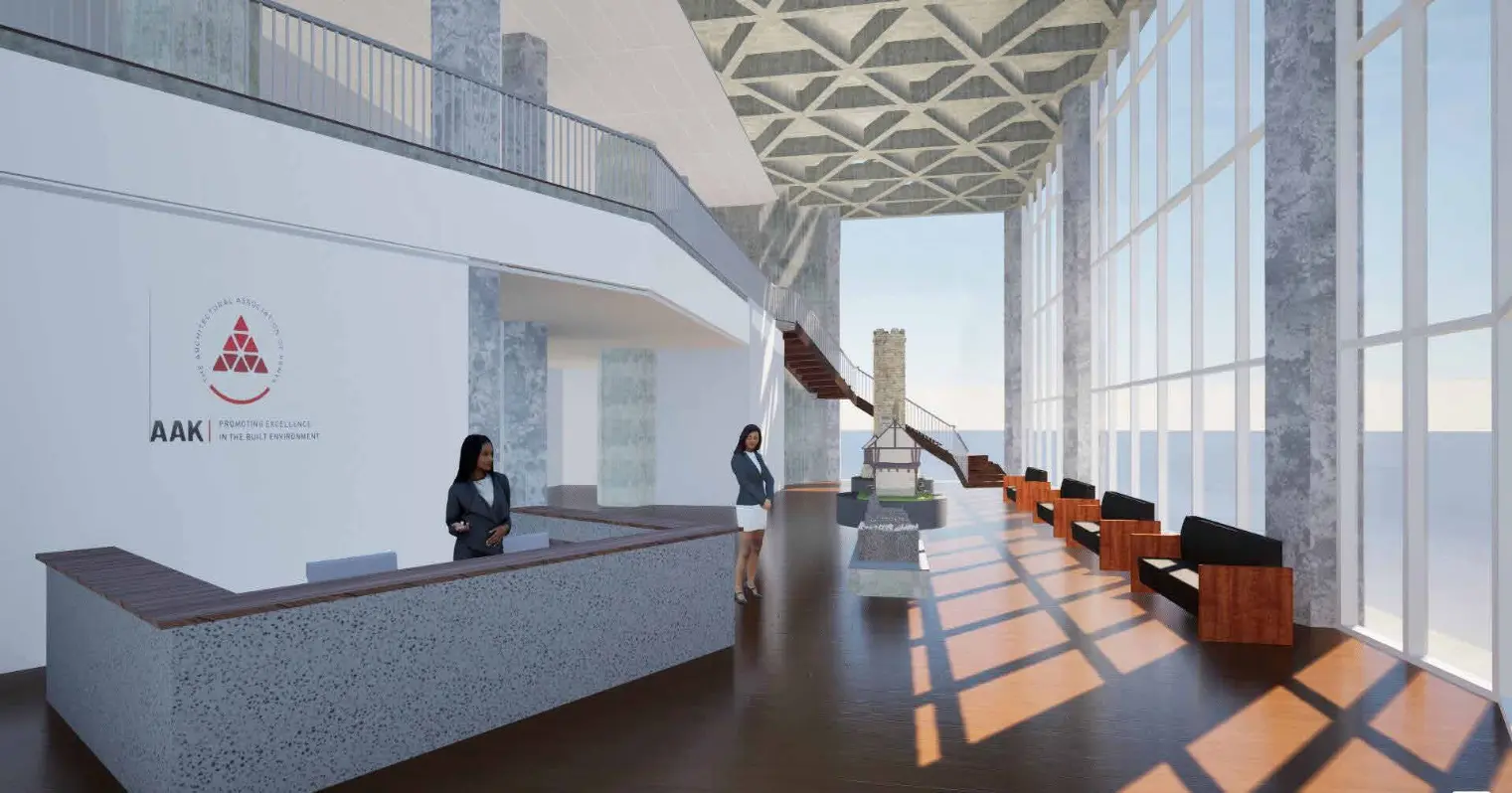 AAK lobby — Interior Remodeling - JKUAT Tower, Nairobi