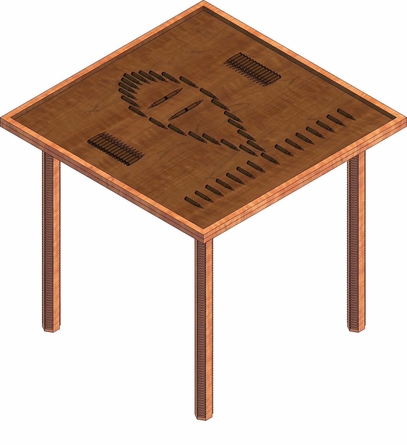 Table 3D view — Interior Remodeling - JKUAT Tower, Nairobi